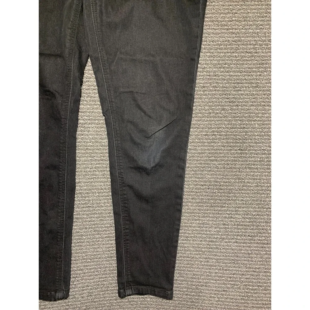 Free People Jasper Blackbird Straight Leg Black Crop Jeans Size 26 OB1051512